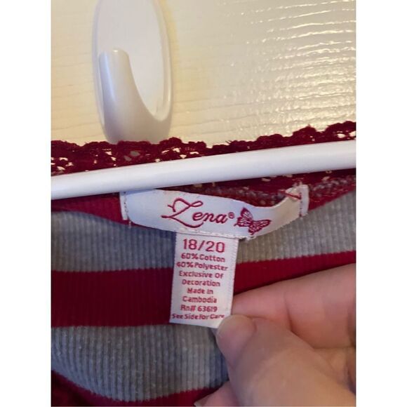 Lena Lace Trimmed LS Sleep Top 18/20 - Picture 4 of 7